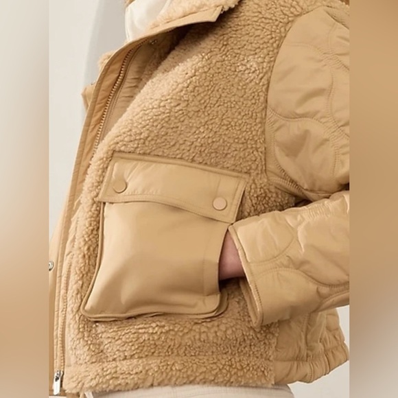 NWT ATHLETA Fleece Hybrid Jacket Sz XL - Picture 2 of 5